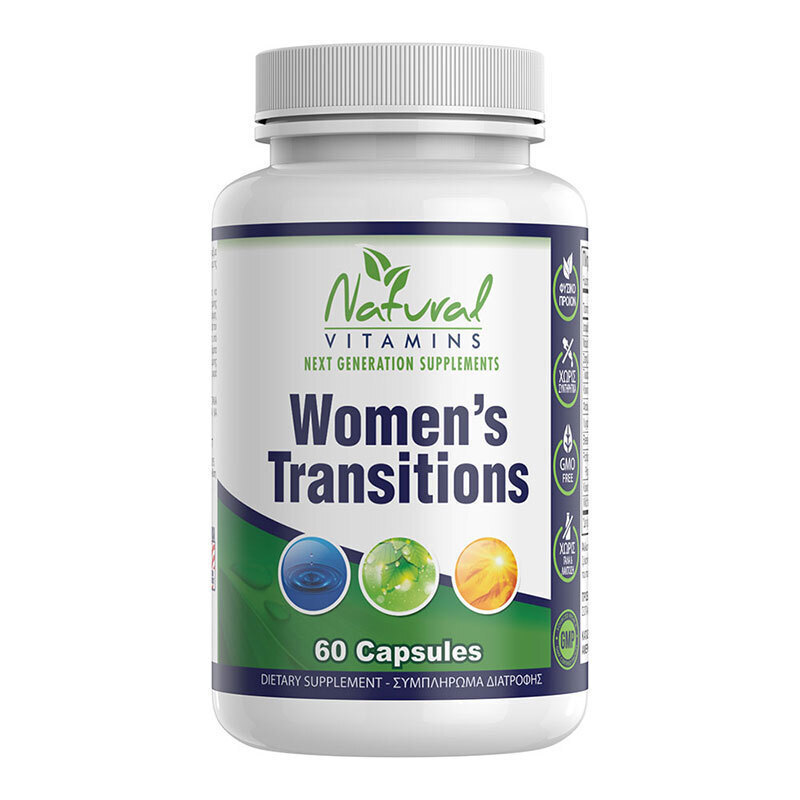 Natural Vitamins Women's Transitions Συμπλήρωμα για την Εμμηνόπαυση 60 κάψουλες