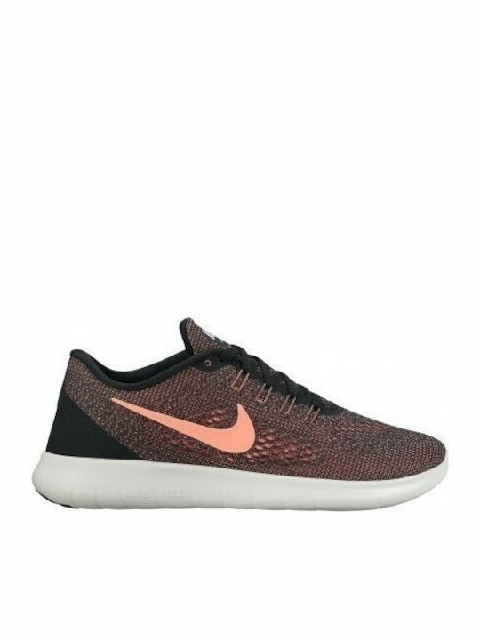 Nike Free Run Γυναικεία Αθλητικά Παπούτσια Running Black / Lava Glow / White