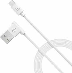 Hoco L-shape Regulär USB 2.0 auf Micro-USB-Kabel Weiß 1.2m (HC-UPM10W) 1Stück
