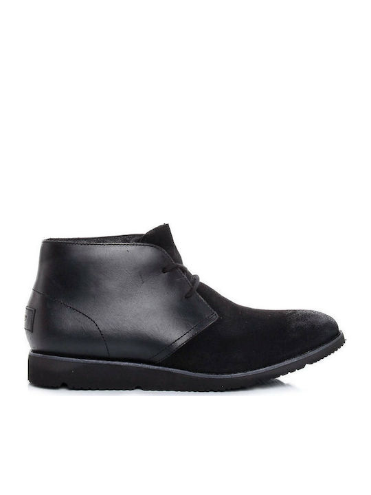 Ugg Australia Piele Negru Ghete barbati