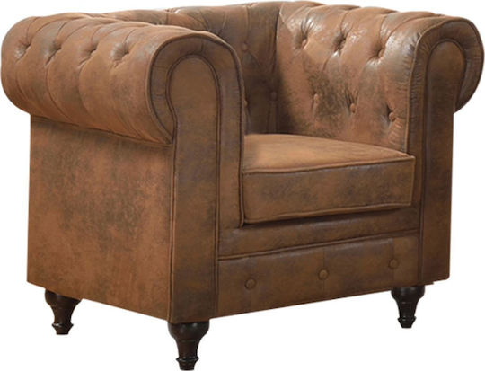 Chesterfield Armchair Brown 110x82x77cm