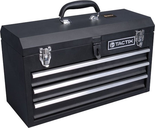 Tactix Metallic Tool Carrier with 3 Drawers W52xD23xH31cm