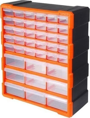 Tactix Συρταριέρα Εργαλείων Plastic 39 Compartments W38.5xD16xH48.5cm