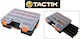 Tactix Tool Compartment Organiser 17 Slot Adjustable Black 43.2x35.5x12cm