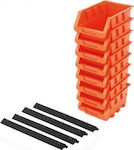 Tactix Plastic Tool Bin Organiser W10.5xD16.4xH7.6cm 8pcs