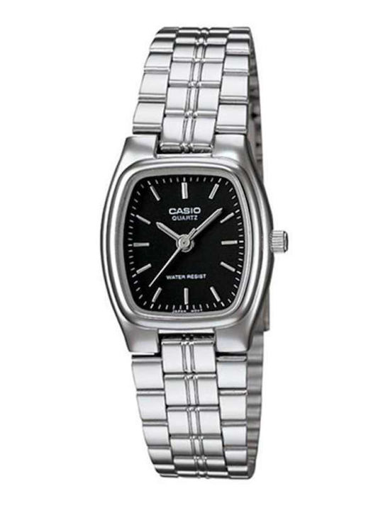 Casio Womens Battery Watch With Silver Steel Bracelet