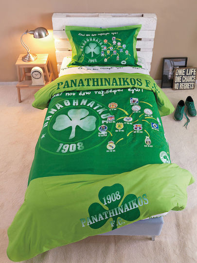 Palamaiki Παναθηναϊκός FC 3 Σετ Υπέρδιπλο Πράσινο 240x250cm 3τμχ Palamaiki Παναθηναϊκός FC 3 Σετ Υπέρδιπλο Πράσινο 240x250cm 3τμχ