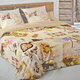Vesta Home Set Tagesdecken Übergröße Beige 240x270cm 3 Stücke