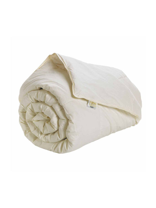 Palamaiki Πάπλωμα Μονό Μάλλινο 160x240εκ. Wool Dreams Λευκό
