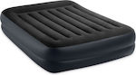 Intex Saltea de Aer pentru Camping Extra-Largă cu Pompă Electrică Integrată Pillow Rest Raised Bed 203x152x42εκ.