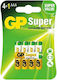 GP Batteries Super Alkaline Μπαταρίες AAA 1.5V 5τμχ