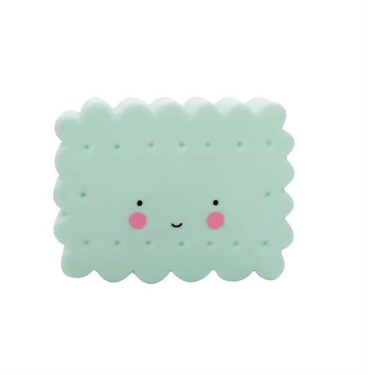 A Little Lovely Company Led Παιδικό Διακοσμητικό Φωτιστικό Mini Cookie Light Mint Πράσινο