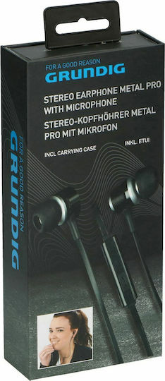 Grundig 86351 In-ear Handsfree με Βύσμα 3.5mm Μαύρο
