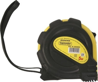 Topmaster Tape Measure with Auto-Rewind and Magnet 25mm x 10m