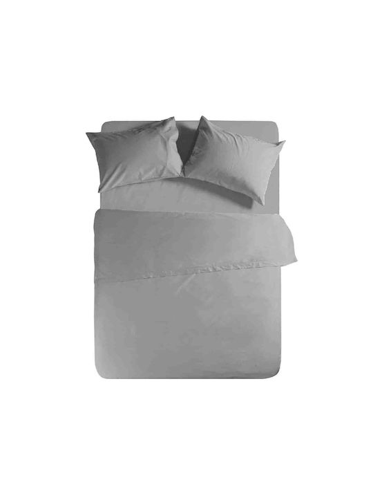 Nef-Nef Bettlaken für Einzelbett 170x270cm. Basic 011708 726 Light Grey