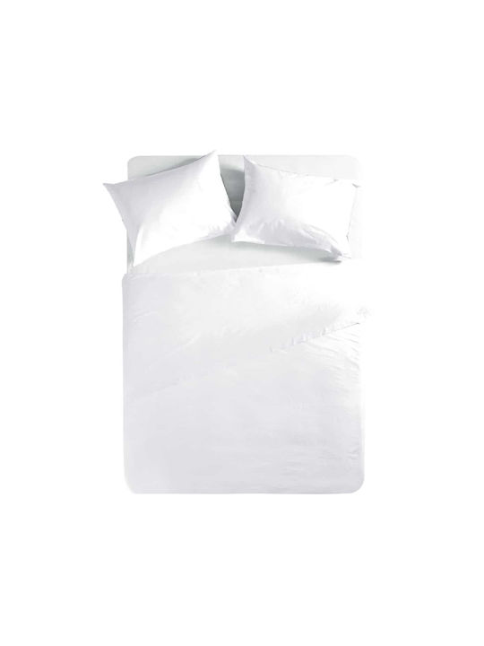 Nef-Nef Sheet for Single Bed with Elastic 100x200+30cm. Basic 011710 200 White