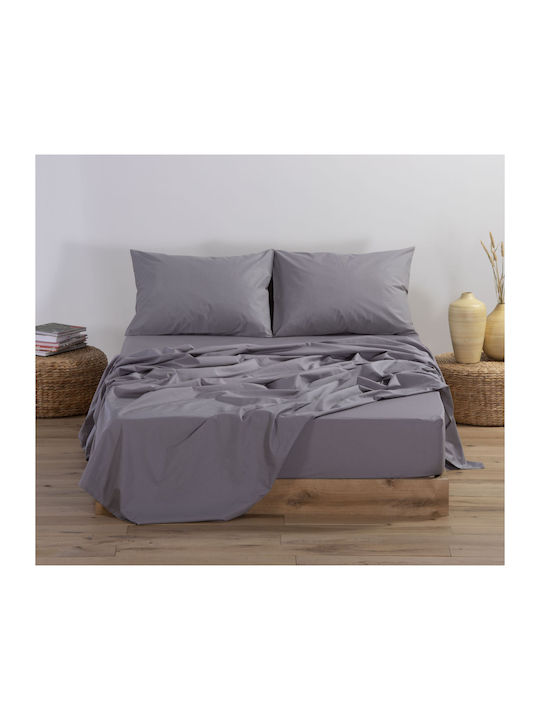 Nef-Nef Homeware Basic Σεντόνι Υπέρδιπλο με Λάσ...