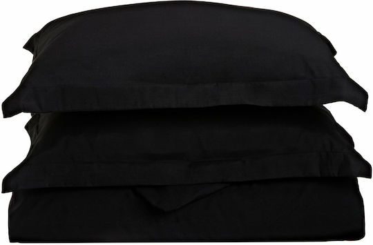 Anna Riska Luxury Tagesdecke Einzelbett Baumwollsatin Black 160x240cm