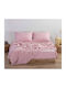 Nef-Nef Homeware Bettlaken für Einzelbett 170x270cm. Basic 1011 Pink
