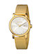 Urban Classic Women's Watch with Gold Metal Bracelet