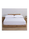 Nef-Nef Homeware Cearceaf Jersey Single cu Elastic 100x200+30εκ. Alb