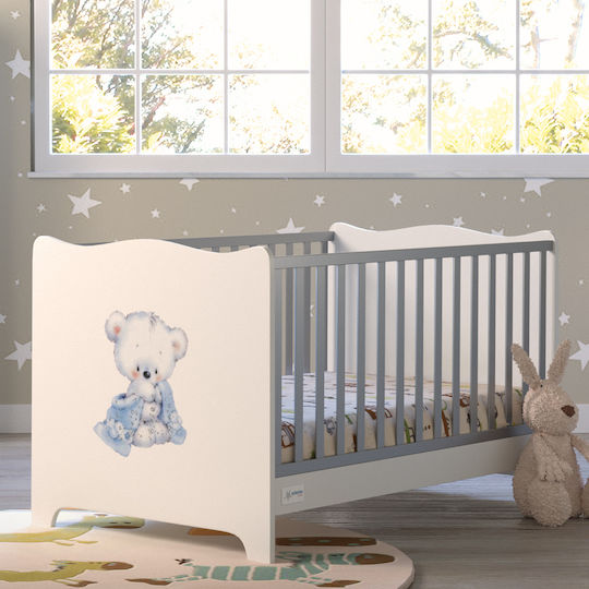 Asterias Bebe Κούνια Νεφέλη White/Grey