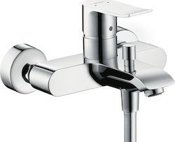 Hansgrohe Metris Αναμεικτική Μπαταρία Μπανιέρας Ασημί