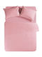 Nef-Nef Homeware Σεντόνι Μονό με Λάστιχο 100x200x30εκ. Basic 1011 Pink