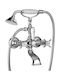 Bugnatese Princeton 800 Retro Bade- / Duscharmatur Badewanne Komplettes Set Silber