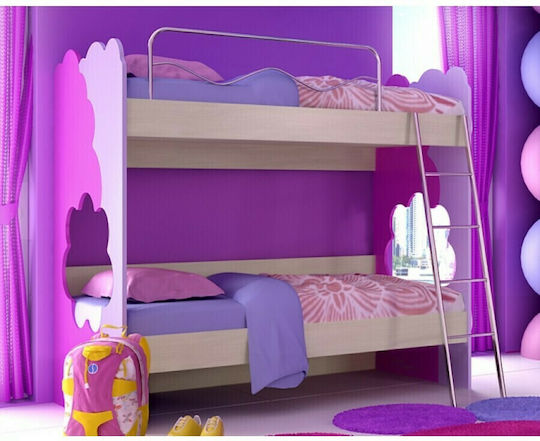 Kos 3 Kinderbett Koje Einzeln Lila für Matratze 90x190cm