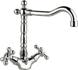 Fiore Margot Chromé Sink Faucet Tall Retro Silver