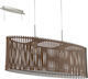 Eglo Sendero Pendant Light Two-Light Rail for Socket E27 Brown