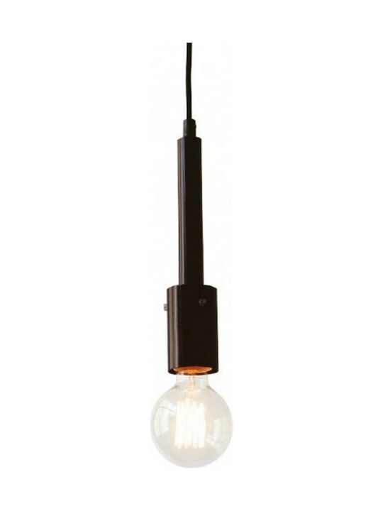 Aca Pendant Light Suspension for Socket E27 Black