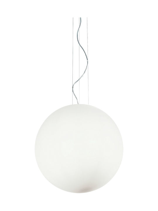 Ideal Lux Mapa Bianco SP1 D50 Hängende Deckenleuchte Einfaches Licht für Fassung E27 Weiß
