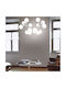 Ideal Lux Nodi SP9 Pendant Light Silver for 9 Bulbs E14, E.14 80cm