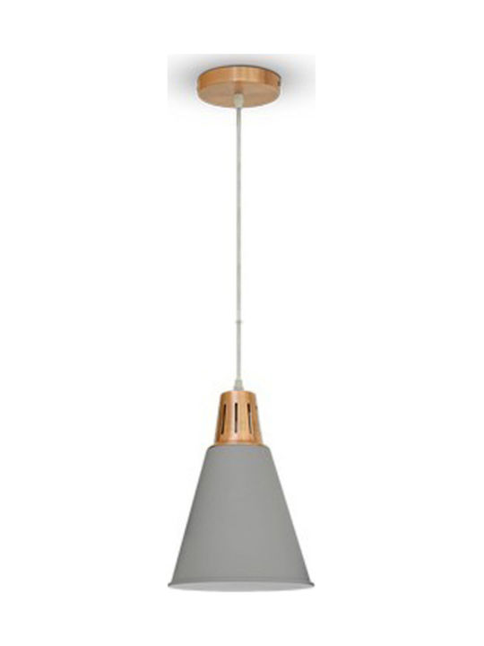 V-TAC Pendant Light Suspension for Socket E27 Gray