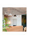 V-TAC Pendant Light Black Bell with Socket E27 35x30x110cm