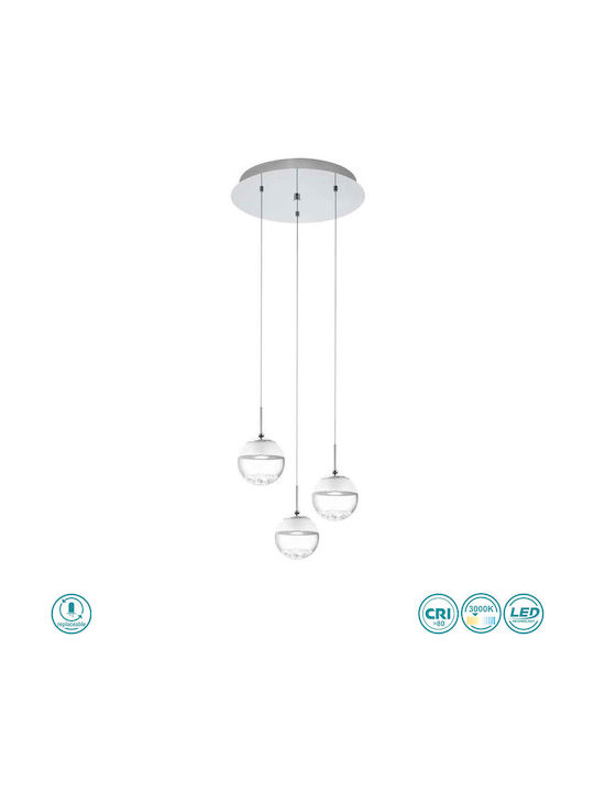 Eglo Montefio Lustră LED cu cristale Transparent