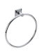 Verdi Delta Single Wall-Mounted Bathroom Ring ​20x20cm Silver