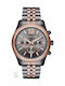 Michael Kors Lexington Ανδρικό Ρολόι 45mm Χρονογράφος Μπαταρίας με Μαύρο Μεταλλικό Μπρασελέ