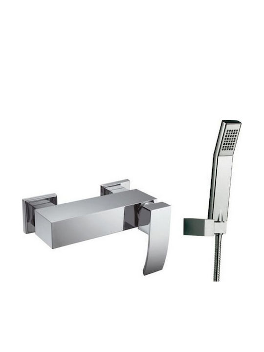 Karag Ginko Mixing Shower Shower Faucet Complete Set Silver