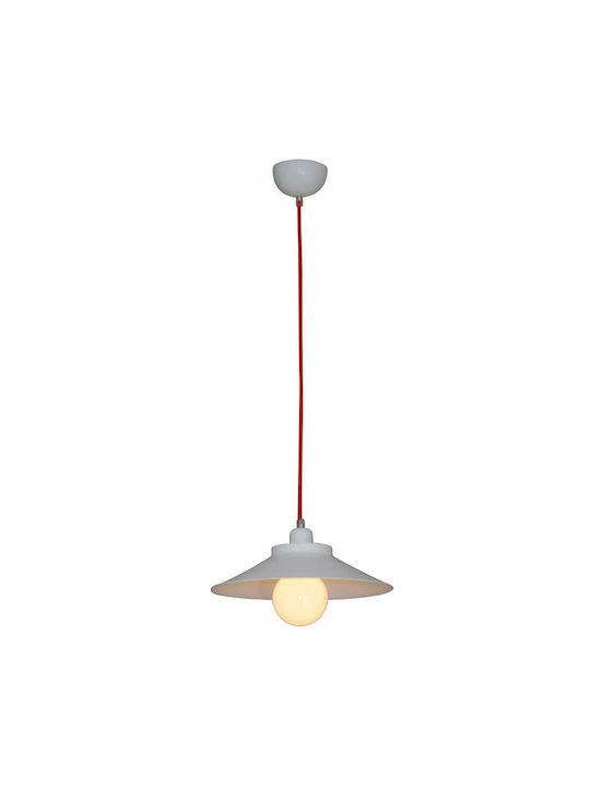 Home Lighting Cahal Pendant Light White 31x31x110cm