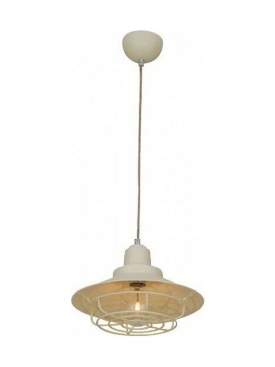 Home Lighting Lugo Pendelleuchte Beige 29x23cm.