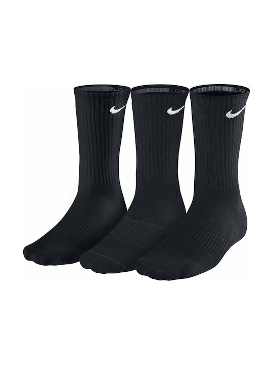 Nike Cotton Κάλτσες για Τέννις Μαύρες 3 Ζεύγη