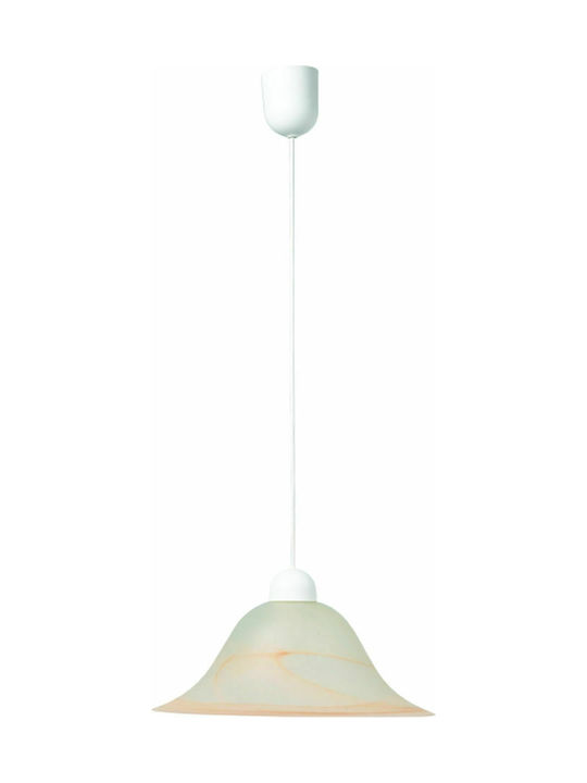 Viokef Bella Pendant Light Suspension for Socket E27 Beige