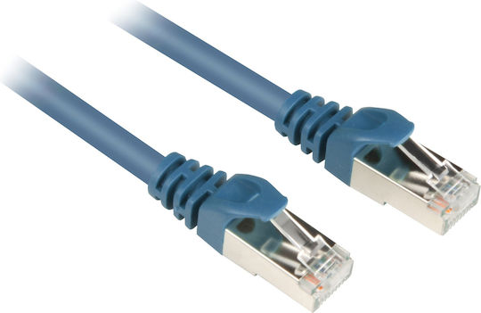 Sharkoon S/FTP Cat.6 Gigabit Network Cable Ethernet 0.25m Blue