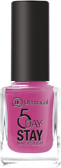 Dermacol 5 Day Stay Longlasting Glossy Nail Polish Pink 10ml