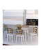 Bibi Kitchen Polypropylene Chair Coffee 42x50x85cm