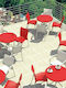 Outdoor Chair Polypropylene Juliette Red 48x53x83cm