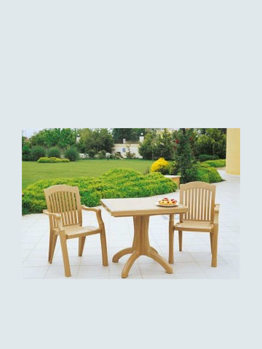 Καρέκλα Εξωτερικού Χώρου Πλαστική Star Teak 57x...